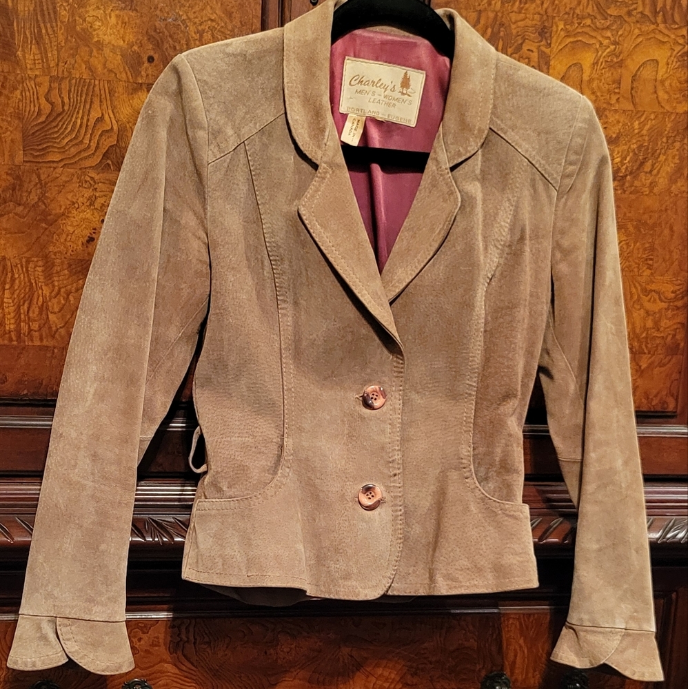 Suede Leather Moto Jacket